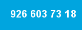 926 603 73 18 926 603 73 18